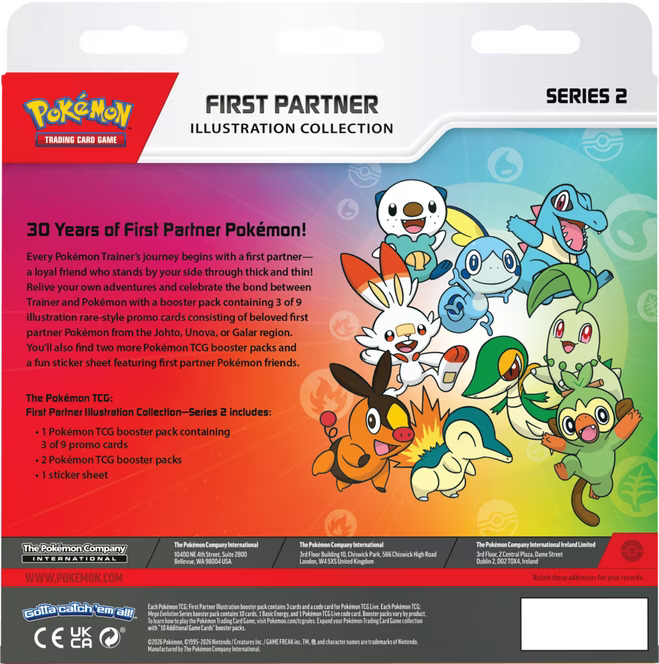 Pokémon TCG: 30 Aniversario First Partner Illustration Collection Series 2