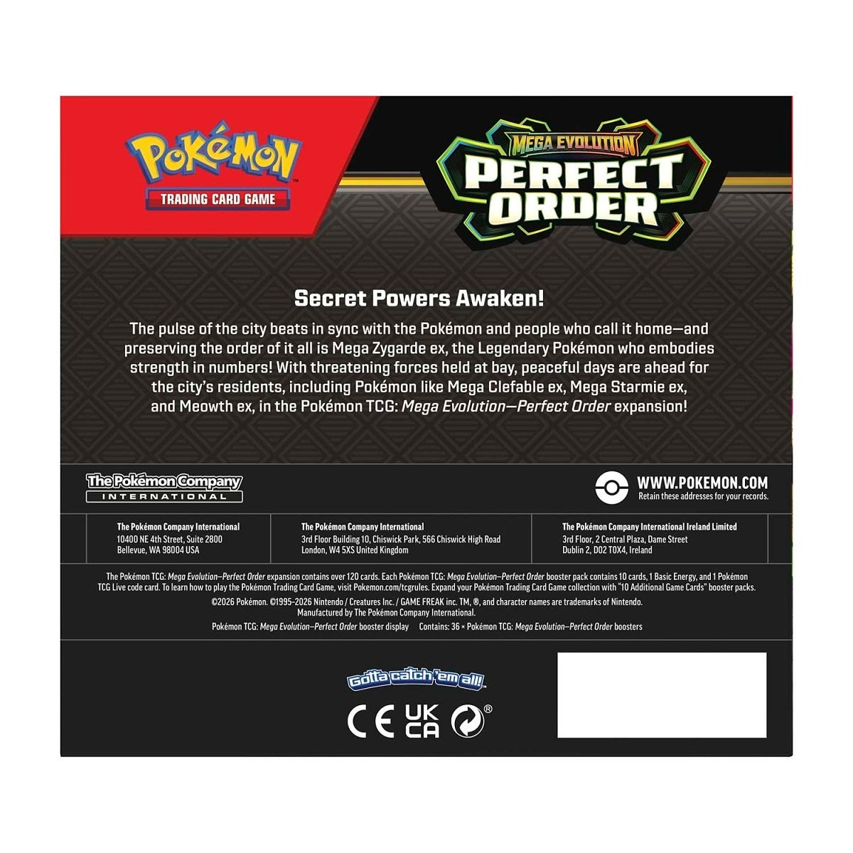 Pokémon TCG: Mega Evolution-Perfect Order Booster Display Box (36 Packs) - PREVENTA