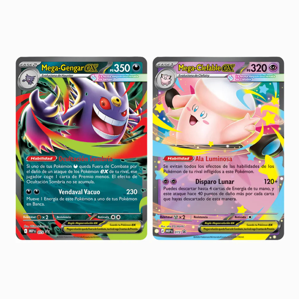 Pokémon TCG: Latas Summer '26 - Mega Gengar + Mega Clefable