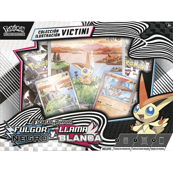 Scarlet & Violet - Black Bolt & White Flare Victini Illustration Collection Box