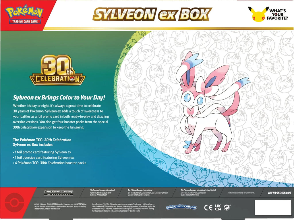 Pokémon TCG: 30 Aniversario Especial Pokémon Ex Box (Greninja & Sylveon)
