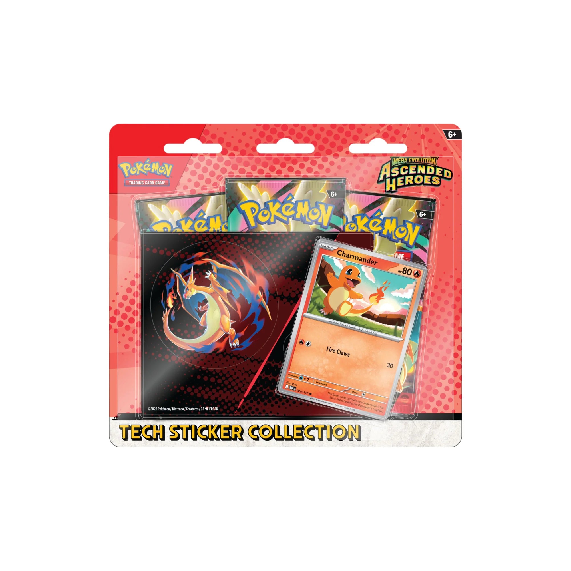 Mega Evolution Ascended Heroes - Tech Sticker Collection ( Charmander)