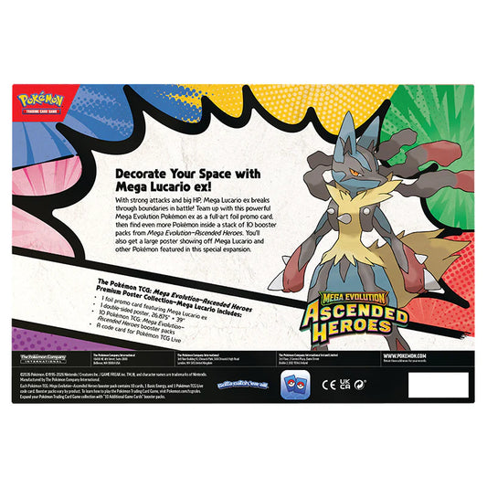 Mega Evolution Ascended Heroes - Premium Poster Collection (Mega Lucario) - PREVENTA
