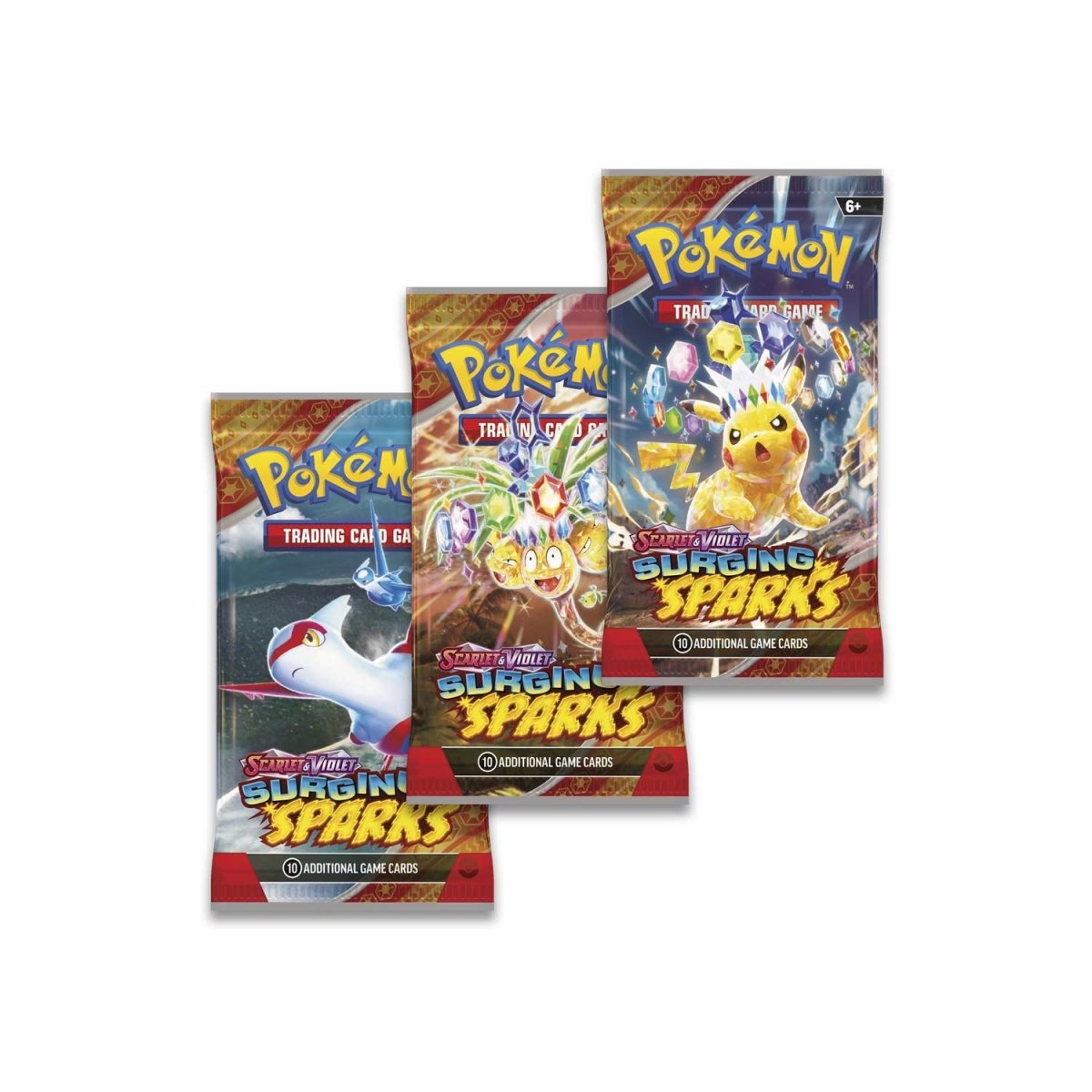 Scarlet & Violet-Surging Sparks 3 Booster Packs & Quagsire/Zapdos Promo Card