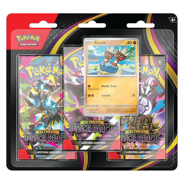 Pokémon TCG: Mega Evolution - Pitch Black Blister x 3