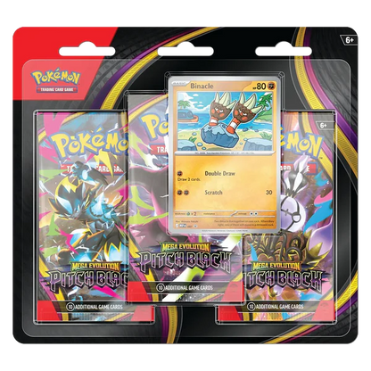 Pokémon TCG: Mega Evolution - Pitch Black Blister x 3