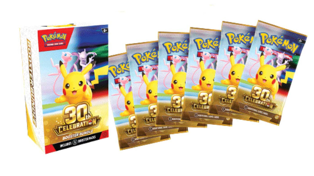 Pokémon TCG: 30 Aniversario Especial Pokémon Booster Bundle (6 packs) - PREVENTA