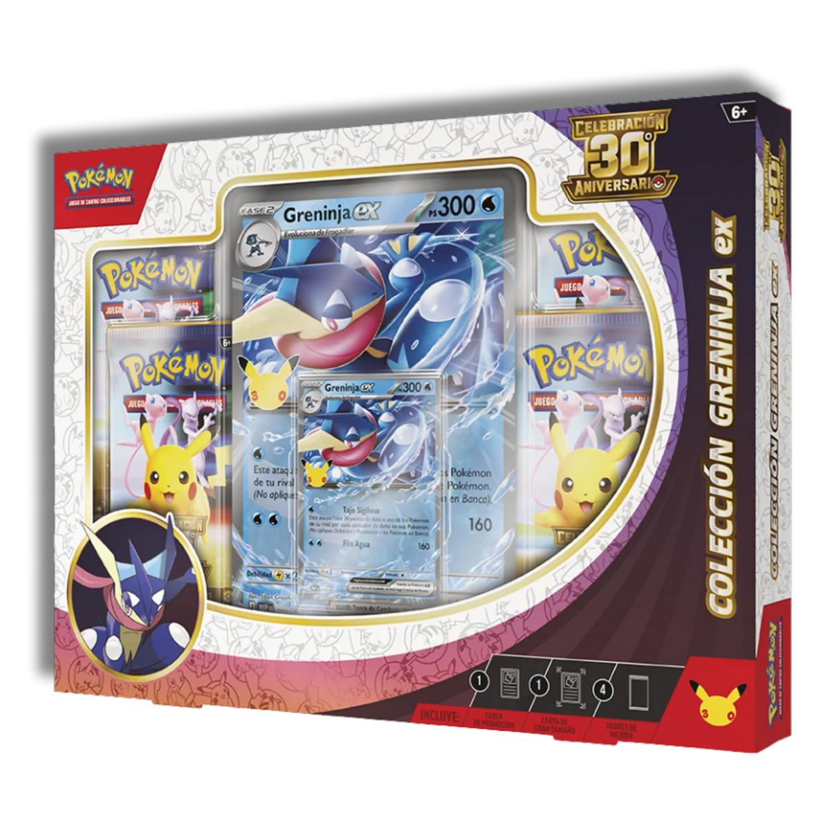Pokémon TCG: 30 Aniversario Especial Pokémon Ex Box (Greninja & Sylveon)