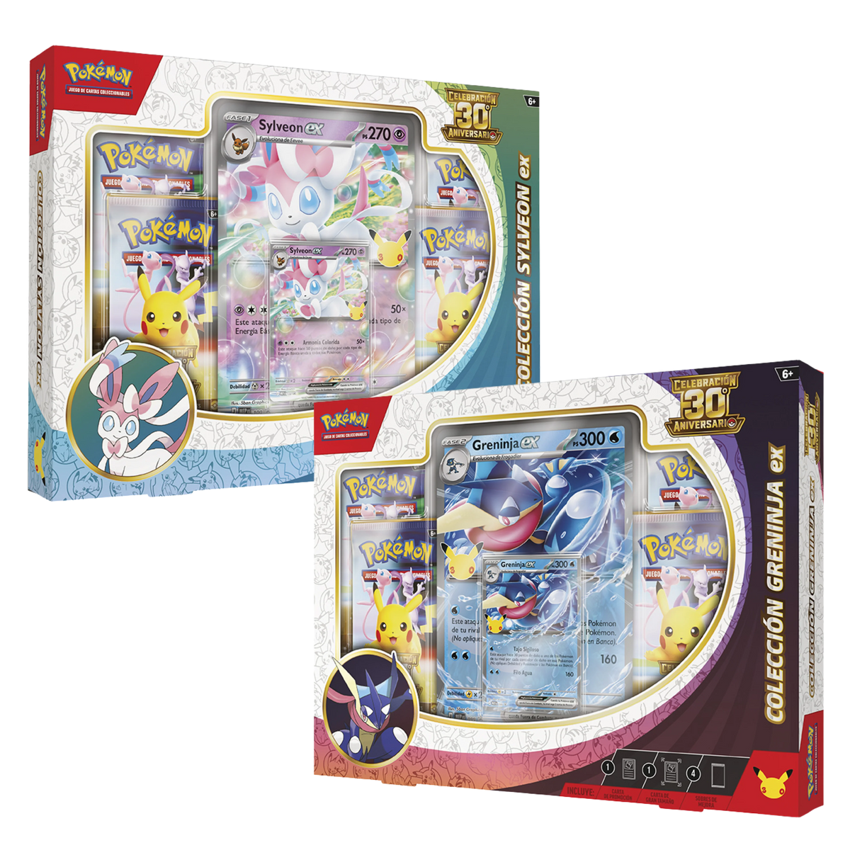 Pokémon TCG: 30 Aniversario Especial Pokémon Ex Box (Greninja & Sylveon)