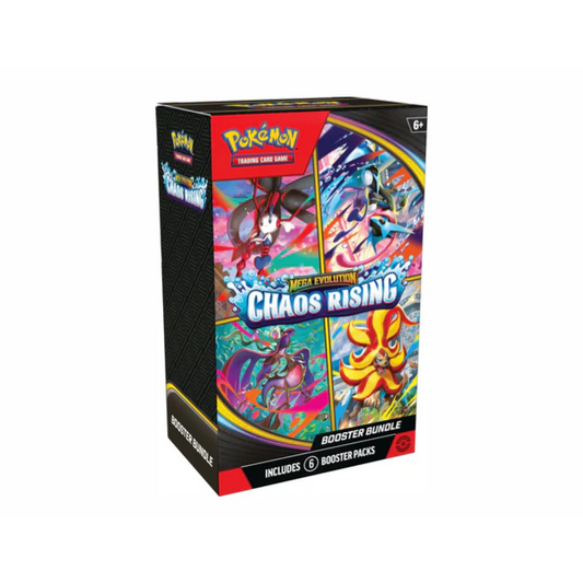 Pokémon TCG: Mega Evolution-Chaos Rising Booster Bundle (6 Packs) - PREVENTA