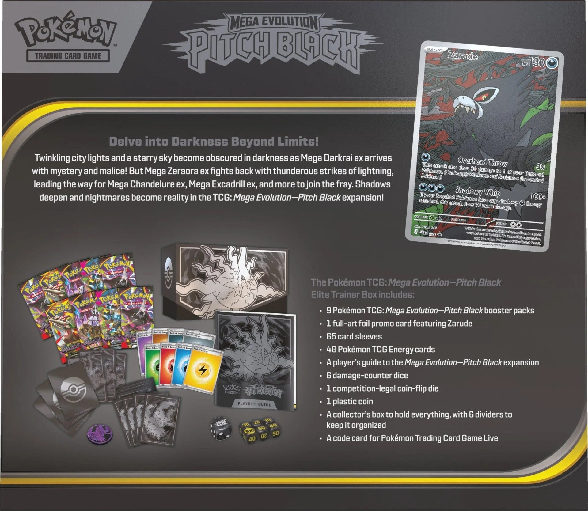 Pokémon TCG: Mega Evolution - Pitch Black Elite Trainer Box