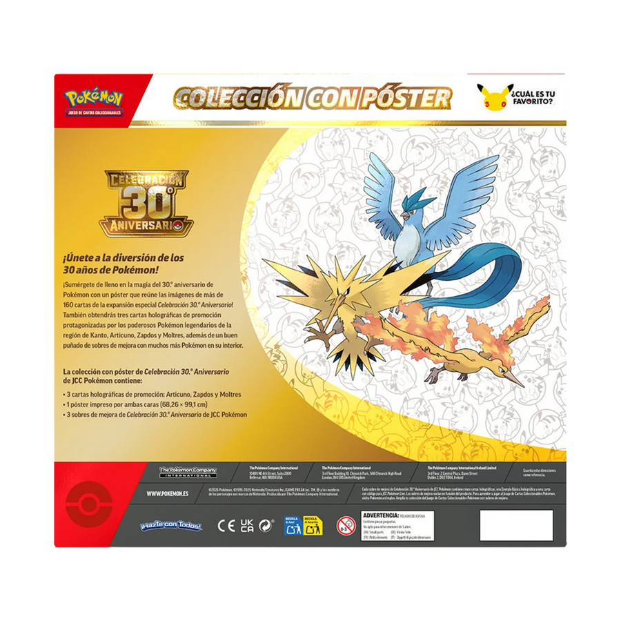Pokémon TCG: 30 Aniversario Especial Pokémon Poster Collection
